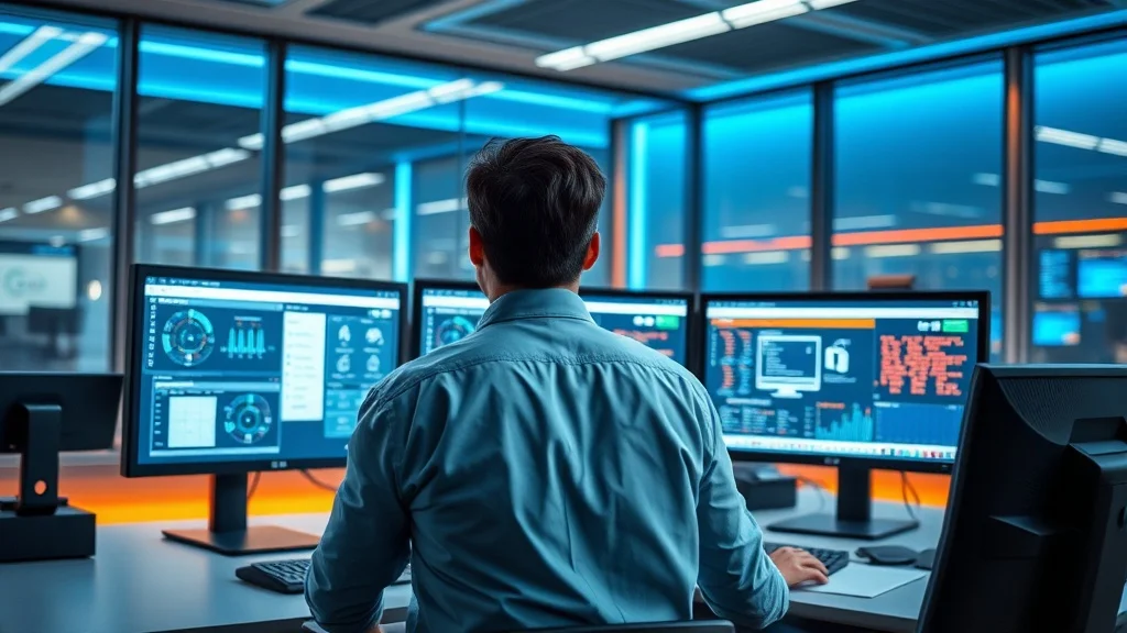 IT Manager che gestisce rischi informatici aziendali