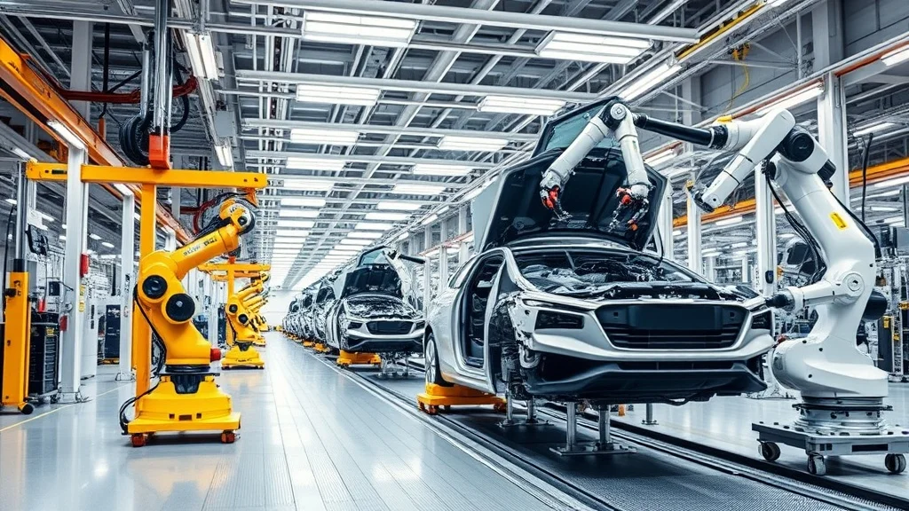 Linea di produzione automotive con controllo qualità