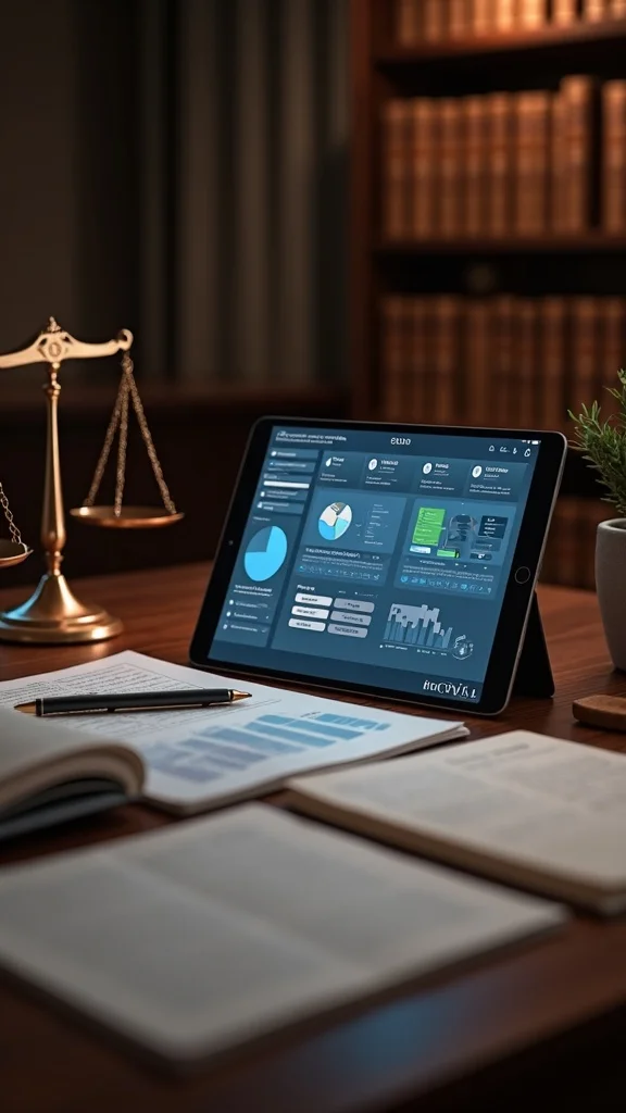 Avvocato con piattaforma Risk Management